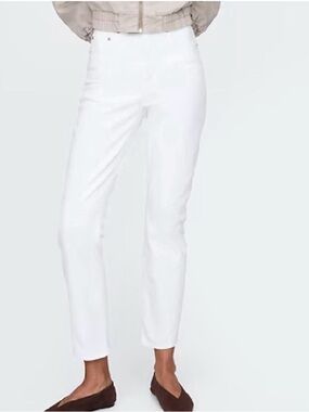 GAP Vintage Slim High Rise White Denim Jeans